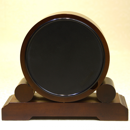 Simple solid wood wall clock living room dining room silent European-style round quartz clock new Chinese home atmospheric clock
