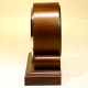 Simple solid wood wall clock living room dining room silent European-style round quartz clock new Chinese home atmospheric clock