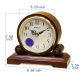 Simple solid wood wall clock living room dining room silent European-style round quartz clock new Chinese home atmospheric clock