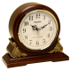 Simple solid wood wall clock living room dining room silent European-style round quartz clock new Chinese home atmospheric clock