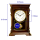Simple solid wood wall clock living room dining room silent European-style round quartz clock new Chinese home atmospheric clock