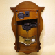 Weilingdun Music Hourly Chiming High Quality Clocks Europe Antique Wooden Mute Quartz Wall Clock