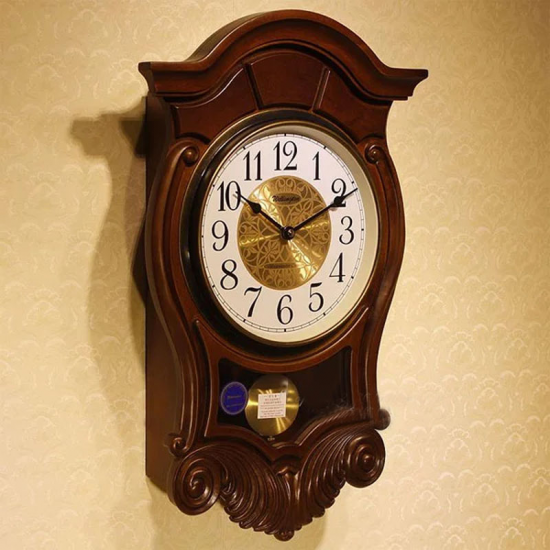 Retro mechanical wall clocks vintage clockwork pendulum clocks wall clocks Feng Shui town house clocks living room winding wall clocks