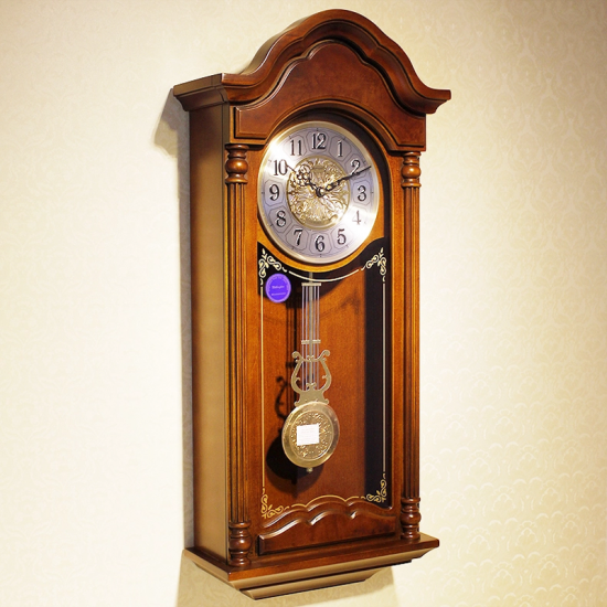 Retro mechanical wall clocks vintage clockwork pendulum clocks wall clocks Feng Shui town house clocks living room winding wall clocks