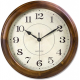 Simple solid wood wall clock living room dining room silent European-style round quartz clock new Chinese home atmospheric clock