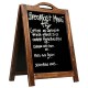 Frame Magnetic Chalkboard Sign 40 x 20 Inches, Classic Wooden Freestanding Sidewalk Sign, Double-Sided Sign Board Frame Magnetic Chalkboard Sign 40 x 20 Inches, Classic Wooden Freestanding Sidewalk Sign, Double-Sided Sign Board