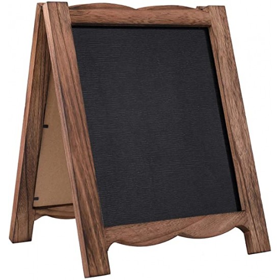 Frame Magnetic Chalkboard Sign 40 x 20 Inches, Classic Wooden Freestanding Sidewalk Sign, Double-Sided Sign Board Frame Magnetic Chalkboard Sign 40 x 20 Inches, Classic Wooden Freestanding Sidewalk Sign, Double-Sided Sign Board