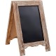2-Sided Torched Wood A-Frame Chalkboard Sign, Sidewalk Cafe Menu Sandwich Board 2-Sided Torched Wood A-Frame Chalkboard Sign, Sidewalk Cafe Menu Sandwich Board