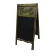 Frame Magnetic Chalkboard Sign 40 x 20 Inches, Classic Wooden Freestanding Sidewalk Sign, Double-Sided Sign Board Frame Magnetic Chalkboard Sign 40 x 20 Inches, Classic Wooden Freestanding Sidewalk Sign, Double-Sided Sign Board