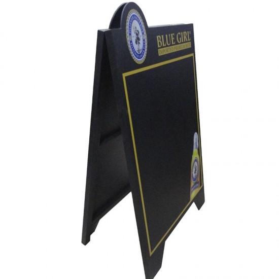 Frame Magnetic Chalkboard Sign 40 x 20 Inches, Classic Wooden Freestanding Sidewalk Sign, Double-Sided Sign Board Frame Magnetic Chalkboard Sign 40 x 20 Inches, Classic Wooden Freestanding Sidewalk Sign, Double-Sided Sign Board