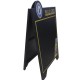 Frame Magnetic Chalkboard Sign 40 x 20 Inches, Classic Wooden Freestanding Sidewalk Sign, Double-Sided Sign Board Frame Magnetic Chalkboard Sign 40 x 20 Inches, Classic Wooden Freestanding Sidewalk Sign, Double-Sided Sign Board