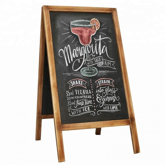 China Factory Directly Made High Quality Custom Drawing Board Wooden Chalk Writing Blackboard for Kids Education
