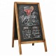 China Factory Directly Made High Quality Custom Drawing Board Wooden Chalk Writing Blackboard for Kids Education