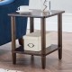 American side table modern solid wood sofa corner table small coffee table living room storage cabinet small square table simple small side table