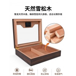 Gray Whale Cigar Humidor – Cedar Wood Cigar Humidor Cabinet for Cigar Storage and Maintenance
