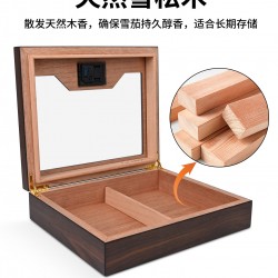 Gray Whale Cigar Humidor – Cedar Wood Cigar Humidor Cabinet for Cigar Storage and Maintenance