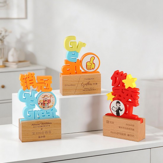 Wall-mounted wooden storage rack