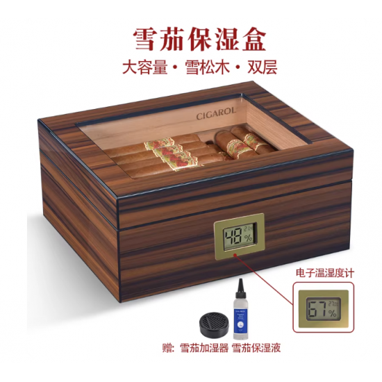 clear lid cigar boxes