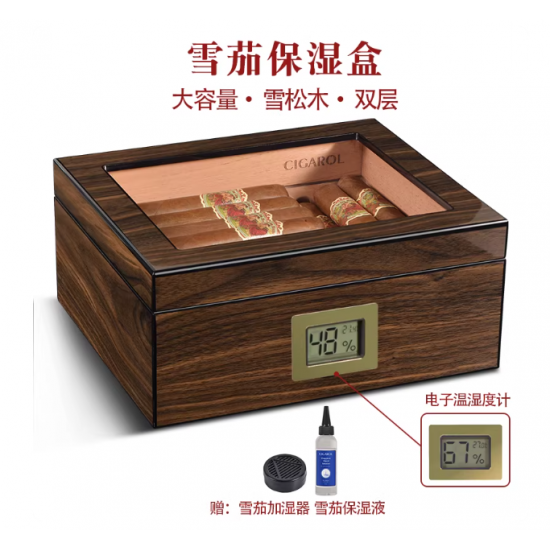 clear lid cigar boxes