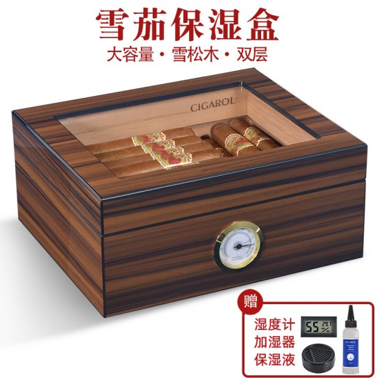clear lid cigar boxes