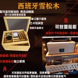 Spanish Cedar Wood Cigar Humidor - High Capacity, Airtight & Portable Aging Box (Pure Imported)
