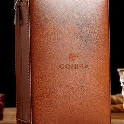 Portable Cigar Case & Accessory Set – Travel Humidor with Cigar Rest and Storage