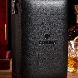 Portable Cigar Case & Accessory Set – Travel Humidor with Cigar Rest and Storage