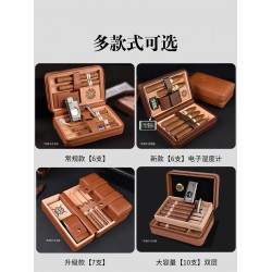 Portable Cigar Humidor Set – Cedar-Lined Travel Case with Large Capacity