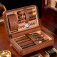  compact portable cigar wooden box