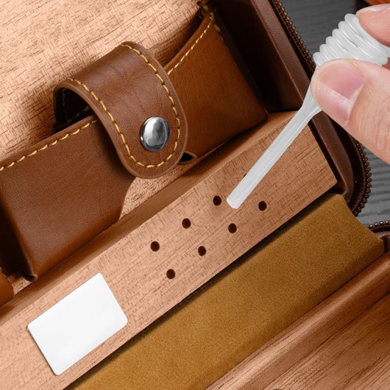 polished solid-wood cigar box