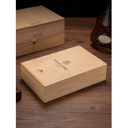 Cigar Humidor Box Made of Spanish Cedar Wood, Uncoated, for Aging Cigars
