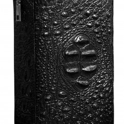 LUXFO Portable Cigar Case Set, Cedar Wood Humidor, Personalized Cigar Leather Pouch with Cigar Cutter and Lighter