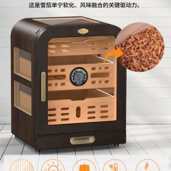 Cigar humidification cabinet – solid cedar wood humidification box with constant humidity and temperature control for aging cigars