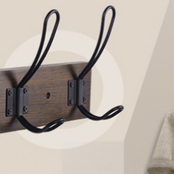 HTJX Rustic Coat Rack, Wall Mounted Coat Hook with 4 Farmhouse Hooks, Solid Pine Wood, Perfect Touch for Your Entryway Bathroom Kitchen to Hang Coat Clothes Hat Purse Bag Towel Robes (Brown) HTJX Rustic Coat Rack, Wall Mounted Coat Hook with 4 Farmhouse Hooks, Solid Pine Wood, Perfect Touch for Your Entryway Bathroom Kitchen to Hang Coat Clothes Hat Purse Bag Towel Robes (Brown)