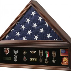 HTJX Veteran Burial Flag Display Case American Flag Solid Wood Display Case Fits a 5 X 9.5 Flag Folded Military Shadow Box with Felt Lining Holder for Pins Insignia Medals Challenge Coins, Walnut HTJX Veteran Burial Flag Display Case American Flag Solid Wood Display Case Fits a 5 X 9.5 Flag Folded Military Shadow Box with Felt Lining Holder for Pins Insignia Medals Challenge Coins, Walnut