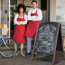 A-Frame Chalkboard Sign, Rustic Wooden Double-Sided Standing Sidewalk Chalkboard Sign Sandwich Board, Ideal for Businesses Wedding Announcements & Events A-Frame Chalkboard Sign, Rustic Wooden Double-Sided Standing Sidewalk Chalkboard Sign Sandwich Board, Ideal for Businesses Wedding Announcements & Events