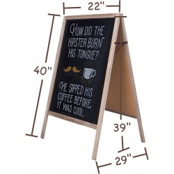 Chalkboard, Chalkboar Sign, A Framed Sidewalk Sign,Sandwich Chalkboards,Rustic Menu Display for Restaurant, Double Sided, Freestanding, Wedding Chalkboard Easel, 22" by 40" Blackboards, Vintaged Chalkboard, Chalkboar Sign, A Framed Sidewalk Sign,Sandwich Chalkboards,Rustic Menu Display for Restaurant, Double Sided, Freestanding, Wedding Chalkboard Easel, 22" by 40" Blackboards, Vintaged