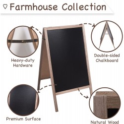 Chalkboard, Chalkboar Sign, A Framed Sidewalk Sign,Sandwich Chalkboards,Rustic Menu Display for Restaurant, Double Sided, Freestanding, Wedding Chalkboard Easel, 22" by 40" Blackboards, Vintaged Chalkboard, Chalkboar Sign, A Framed Sidewalk Sign,Sandwich Chalkboards,Rustic Menu Display for Restaurant, Double Sided, Freestanding, Wedding Chalkboard Easel, 22" by 40" Blackboards, Vintaged