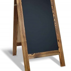 Rustic Vintaged Wooden Freestanding A-Frame Double-Sided Chalkboard Sign/Sturdy Sidewalk Sign Sandwich Board/Outdoor A Frame Chalk Board for Weddings & More! Rustic Vintaged Wooden Freestanding A-Frame Double-Sided Chalkboard Sign/Sturdy Sidewalk Sign Sandwich Board/Outdoor A Frame Chalk Board for Weddings & More!