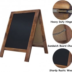 Rustic Whitewash Double Sided Chalkboard, 10"*14" Tabletop Stand, Small Countertop Chalkboard Easel with 8Pcs Liquid Chalk for Menu, Kitchen, Restaurants, Bar, Wedding and Home Decor Rustic Whitewash Double Sided Chalkboard, 10"*14" Tabletop Stand, Small Countertop Chalkboard Easel with 8Pcs Liquid Chalk for Menu, Kitchen, Restaurants, Bar, Wedding and Home Decor