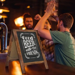 Rustic Whitewash Double Sided Chalkboard, 10"*14" Tabletop Stand, Small Countertop Chalkboard Easel with 8Pcs Liquid Chalk for Menu, Kitchen, Restaurants, Bar, Wedding and Home Decor Rustic Whitewash Double Sided Chalkboard, 10"*14" Tabletop Stand, Small Countertop Chalkboard Easel with 8Pcs Liquid Chalk for Menu, Kitchen, Restaurants, Bar, Wedding and Home Decor