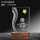 Wood base trophy 