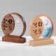 Solid Wood Trophy With Metal Plate 