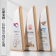 Self-adhesive wall-mounted wooden shelf