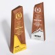Self-adhesive wall-mounted wooden shelf