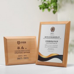 Custom solid wood color award plaques, honor certificates, custom production, distribution certificates, company sign making