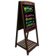  Erasable Double-Sided Display Board for Restaurants and Street Vendors	
