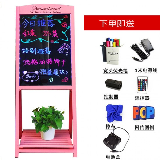  Erasable Double-Sided Display Board for Restaurants and Street Vendors	