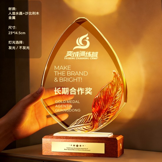 Engraved wood trophy / Laser engraved trophy 