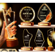 Engraved wood trophy / Laser engraved trophy 